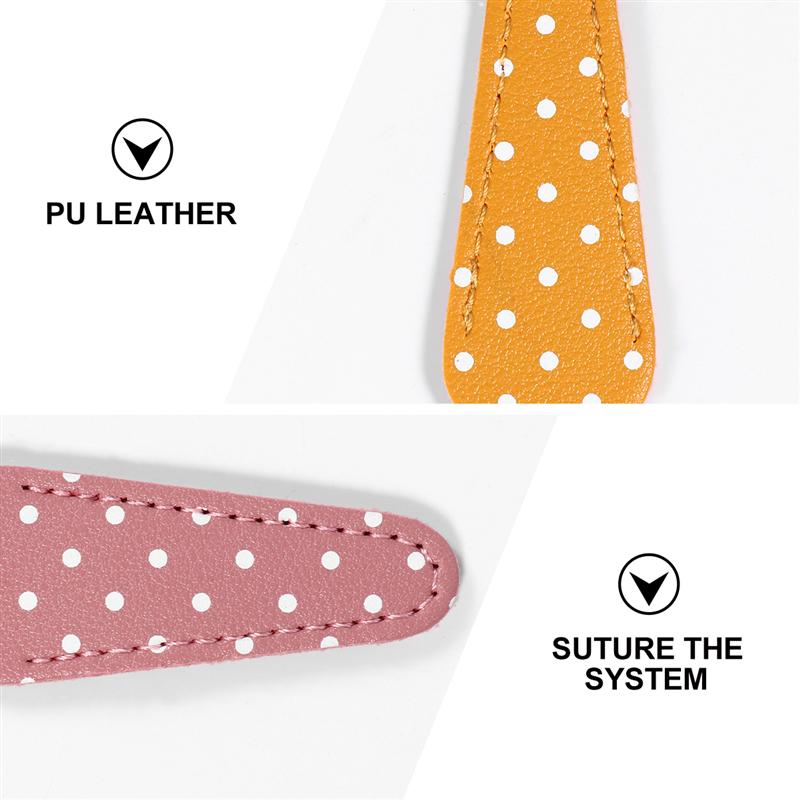 Funda protectora para tijeras bordadas, funda protectora de cuero PU para coser, funda para tijeras DIY, Color aleatorio, 6 uds./5 uds.