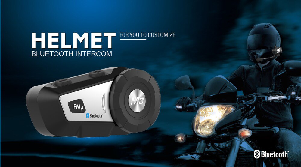 Mornystar Multi-Functionele MP3 Fm Voice Command Bluetooth Motorhelm Bluetooth Headset Draad Verbinding Met Twee Manier Radio