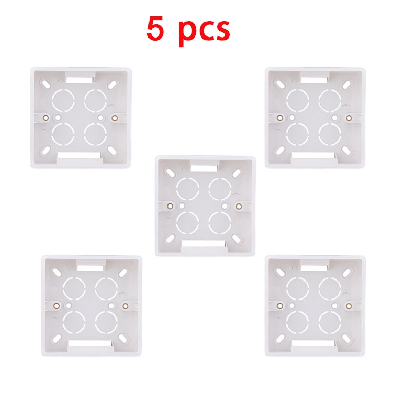 Sandiy seinärasia pinta-asennus lampun kytkimen valopistorasia 86mm*35mm tyyppiä ulkoinen käyttää valkoisten kytkentärasioiden ulkopuolella: 5 kpl