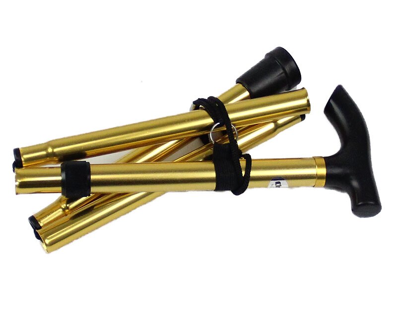 Walking Stick Hiking Trekking Poles Trail Ultralight 4-section Adjustable Canes Aluminum Alloy Folding Cane Walking Sticks