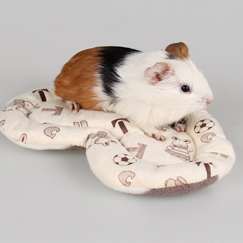 Tapete antimordedura para mascotas pequeñas, Hamster en forma de corazón, suave, corto de felpa, cálido para invierno, conejillo de indias, cama de erizo, juguetes para mascotas