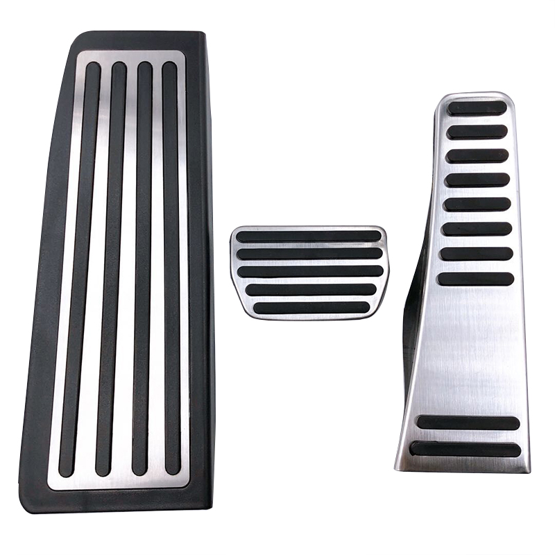 Voor Volvo XC60 XC90 S90 V90 2022 2023 2024 Roestvrij Auto Voetsteun Pedaal Gaspedaal Rempedalen cover Anti-Slip Pads: Oranje