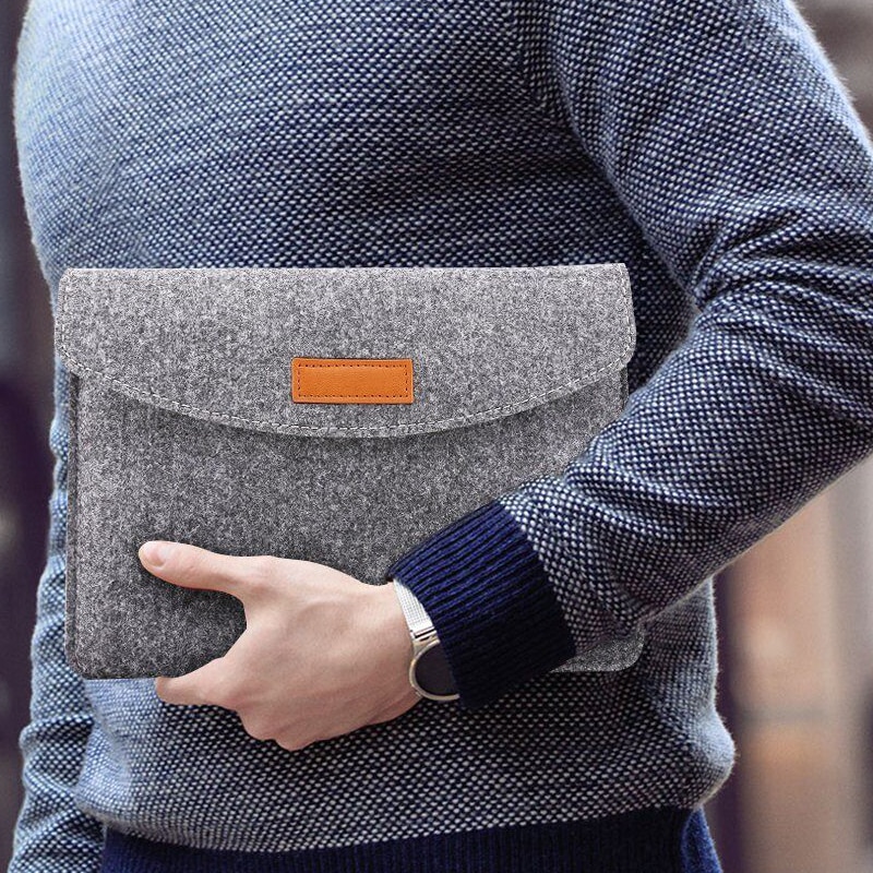 2021 per iPad 9 custodia in feltro di lana custodia per tavoletta aria 4 10.9 custodia pro 9.7 "10.5" 11 "coperchio per Huawei Samsung Lenovo custodia per tavoletta