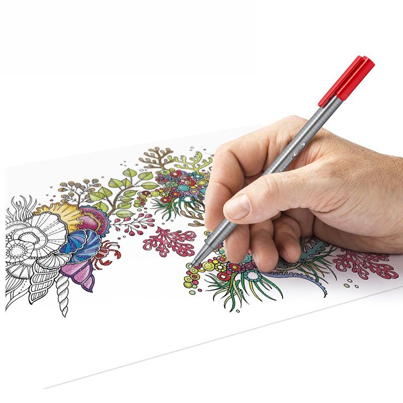 Staedtler 334 pc20 fiber pen 20 farve nåle pen hook line pen håndmalet penne taske sæt