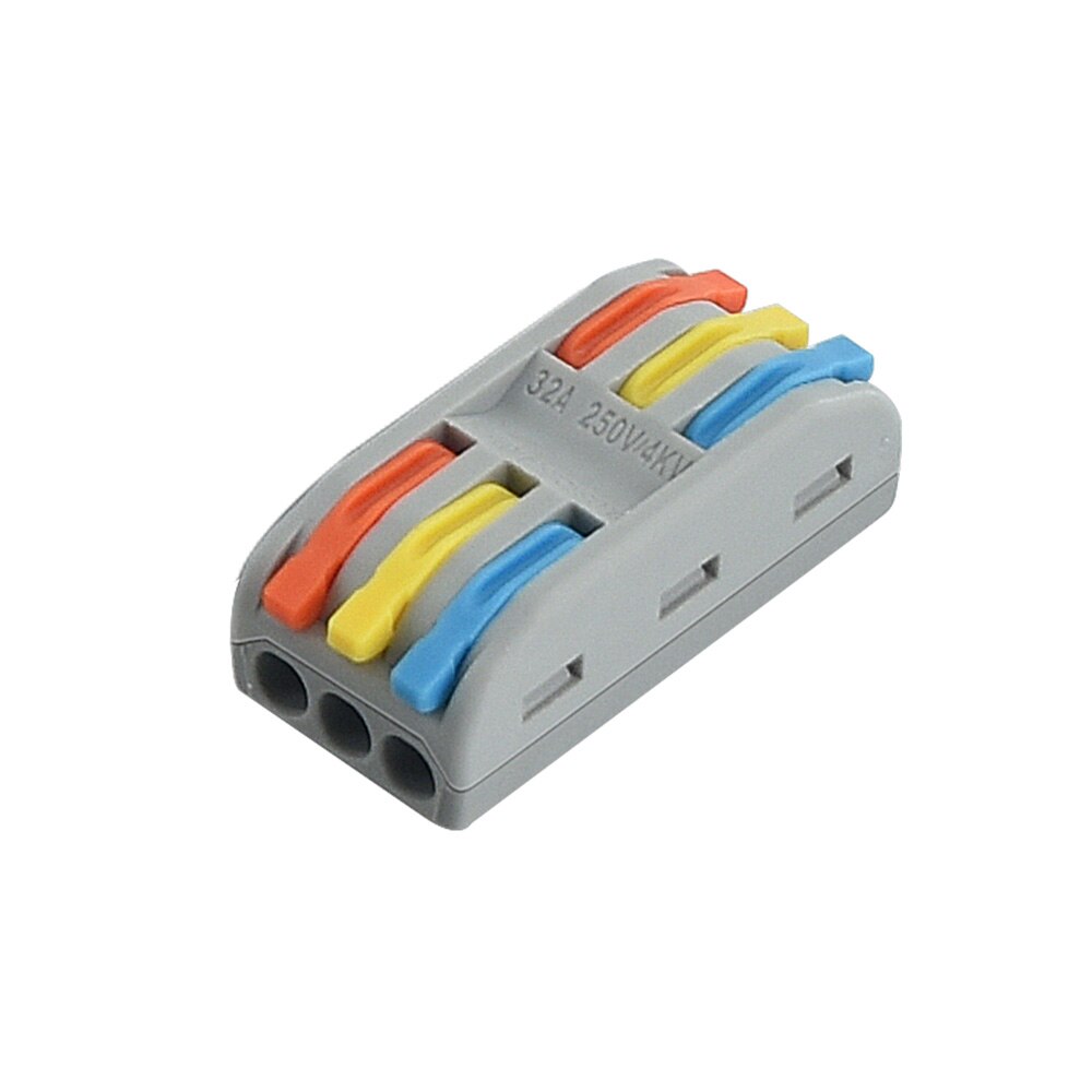 Mini Fast Wire Cable Connectors Universal Compact Conductor Spring Splicing Wiring Connector Push-in Terminal Block SPL-2: 1PCS / SPL-3