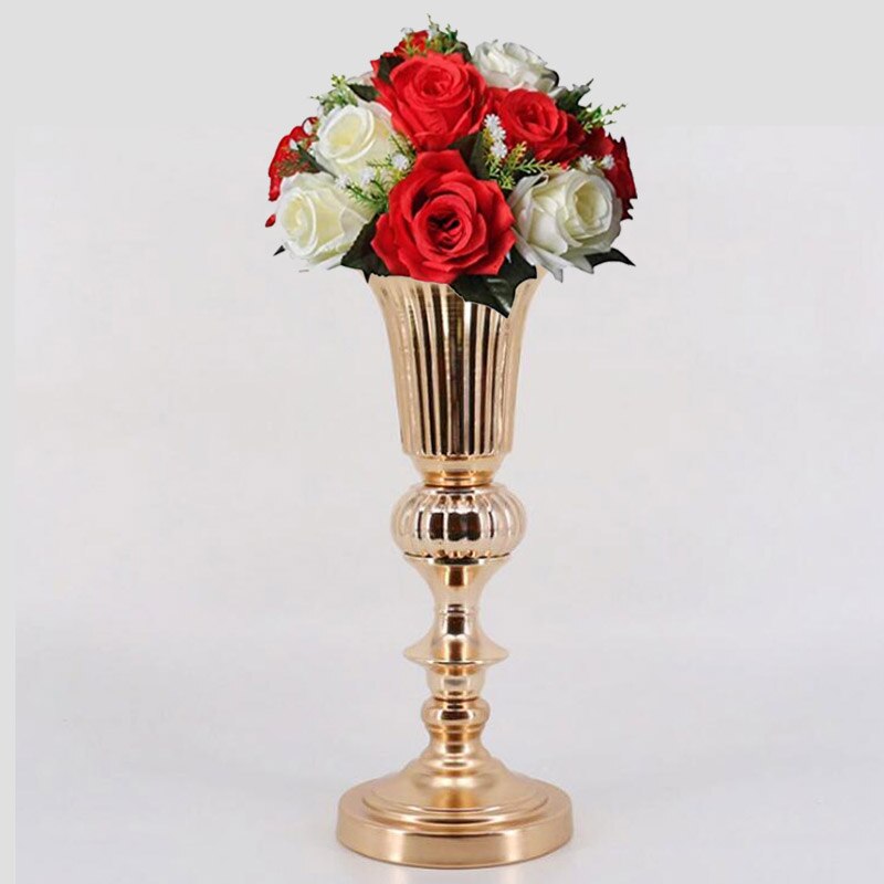 50cm/20'' Gold Tabletop Vase Metal Flower Vase Table Centerpiece For Mariage Metal Flowers Vases For Wedding Decoration 005: 40cm Flowers Rack