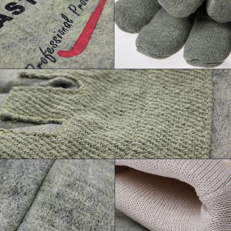 500 Degree High Temperature Resistant Gloves Flame retardant Fireproof Anti-scalding Industry Labor Safety Heat insulated Gloves