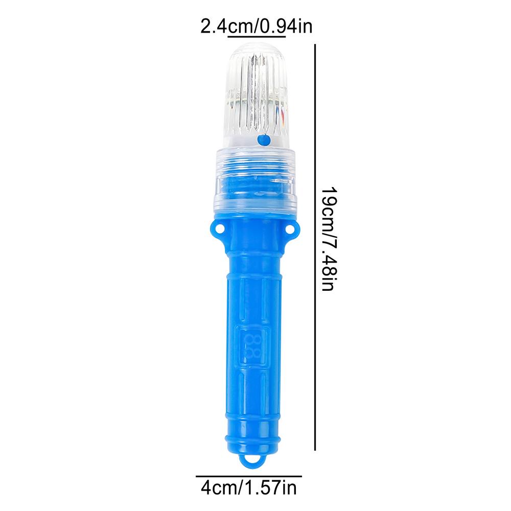 LED Angell icht LED Licht gesteuert Fischerei Doppel blitz lampe Boje Signal Licht wasserdicht Netz Blitz Warnleuchte Anzeige: Blau