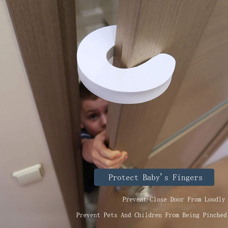 10 Stuks Eva Kid Safe Protector Deurstopper Guard Baby Veiligheid Thuis Keuken Slaapkamer Veiligheid Deur Clip