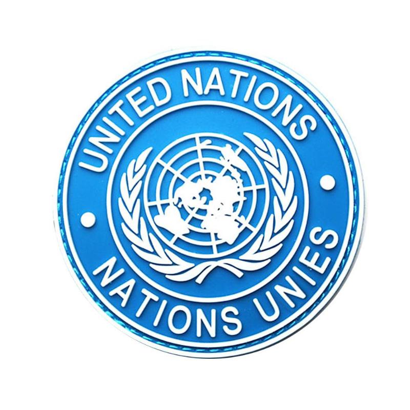 Internationale U.N UN Verenigde Naties Echt Schouder Patch Badge: Blauw