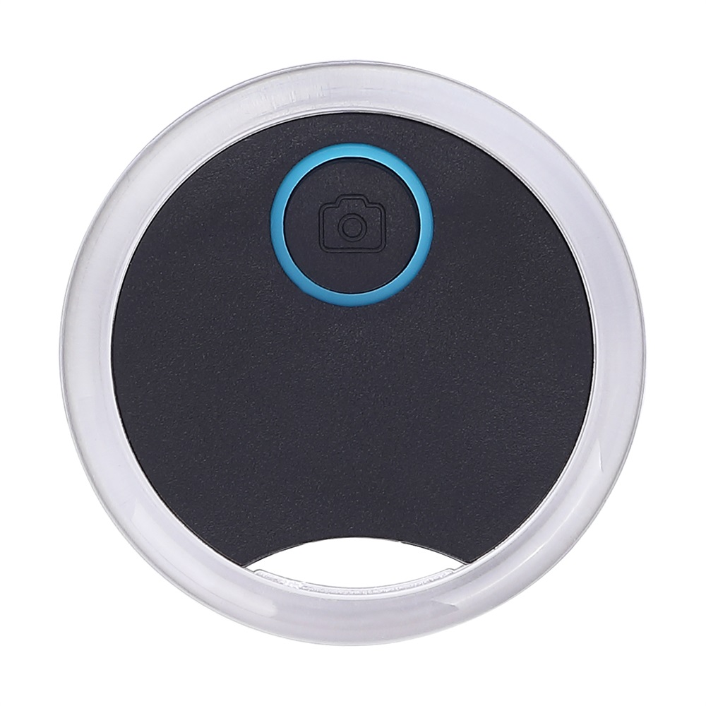 1Pcs Mini Tracking Apparaat Anti-Verloren Alarm S8 Ronde Bluetooth Smart Tracker Kind Finder Pet Tracker Draadloze Twee-Manier Locator: Black