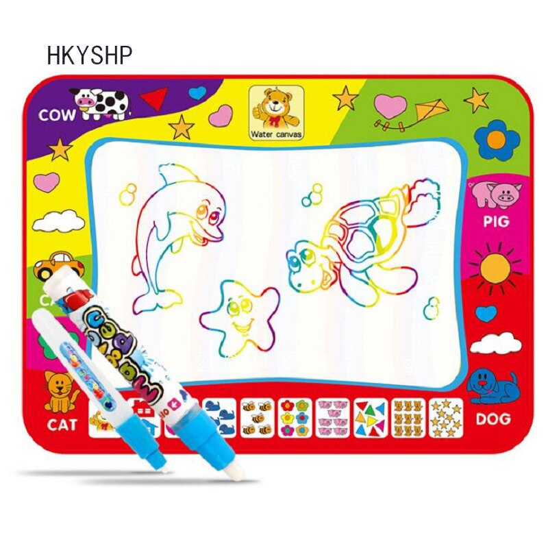 HKYSHP – couverture magique en toile d&#39;eau pour enfants, Puzzle pour bébé, jouet d&#39;éducation précoce, couleur, peinture Graffiti