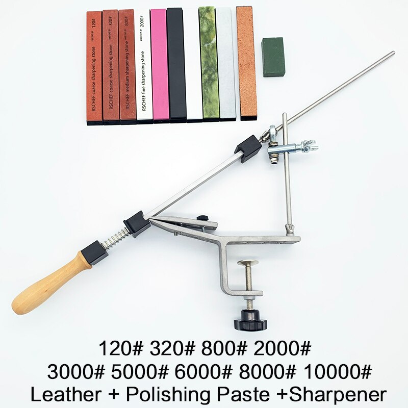 Afilador de cuchillos, afilador angular fijo, , piedra de afilar del sistema, cuchilla afilada, Apex edge kitchen: Sharpener set E