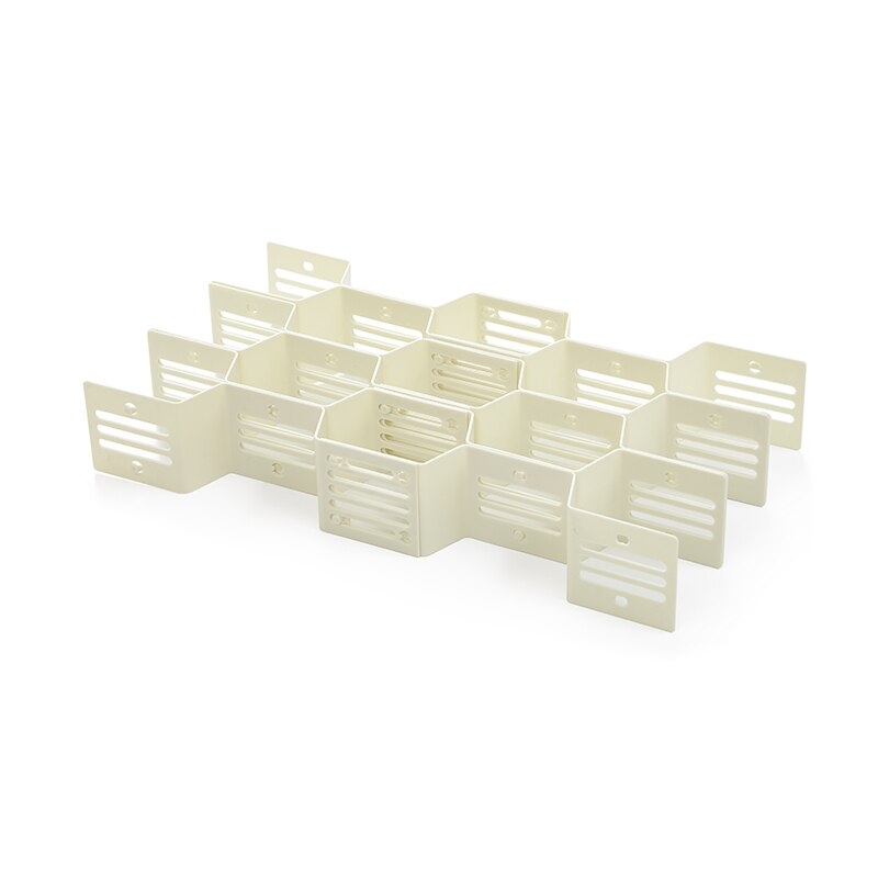 L.H.S Honeycomb drawer organizer Organizer for underwear Organizer for socks Drawer closet storage box divider: White