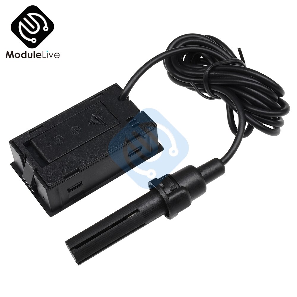 Mini Probe Digital LCD Thermometer Hygrometer Humidity Temperature Meter Indoor Digital LCD Display White Black