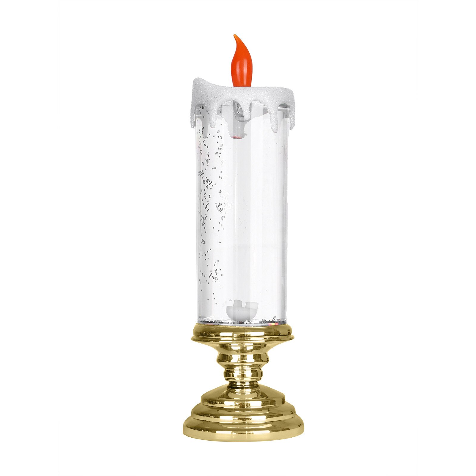 300ml Led Candles Rotating Color Changing Glitter Led Candles Flameles Romantic Crystal Candle Light Home Party Decoration#T2