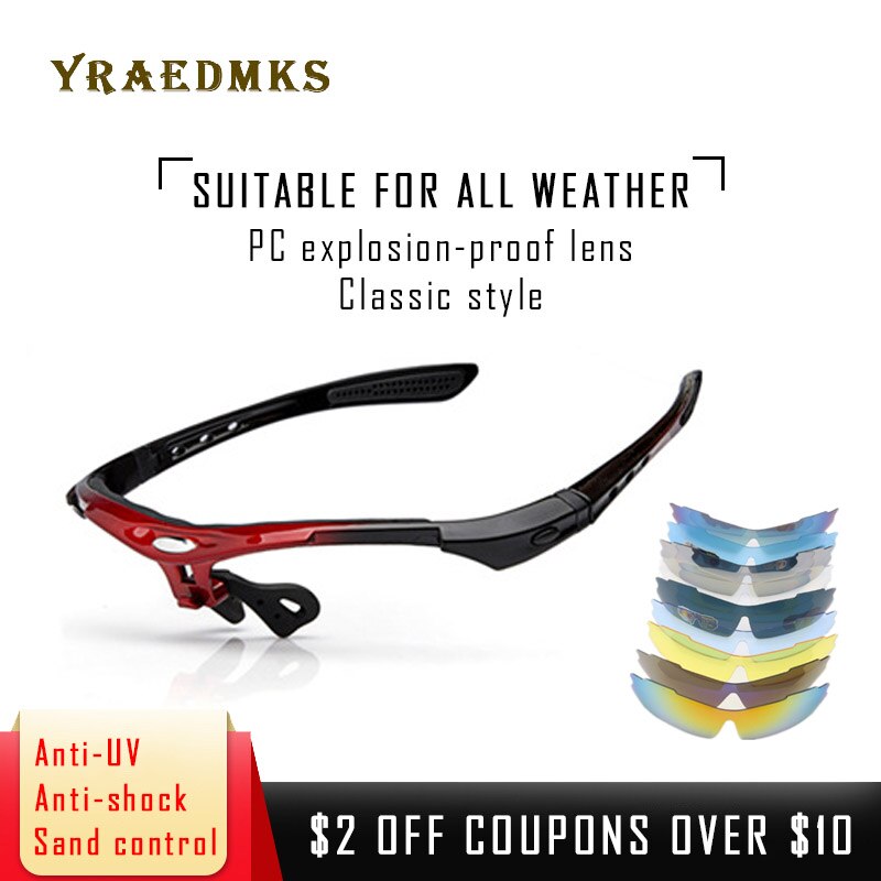 Yraedmks DIY UV400 Polarized Men Wome Cycling Sunglasses Frame and Lens Eyewear Outdoor Sports Mountain Bike Oculos Ciclismo