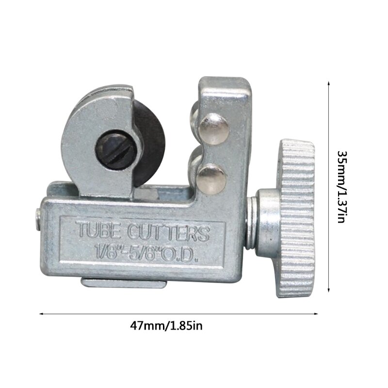 1 Pc Mini Tube Cutter 1/8 to 5/8In Pipe Scissor Soft Metal Pipe Cutter Tubing Slice Cutter Shear Heavy Duty Cut Plumbing Tool