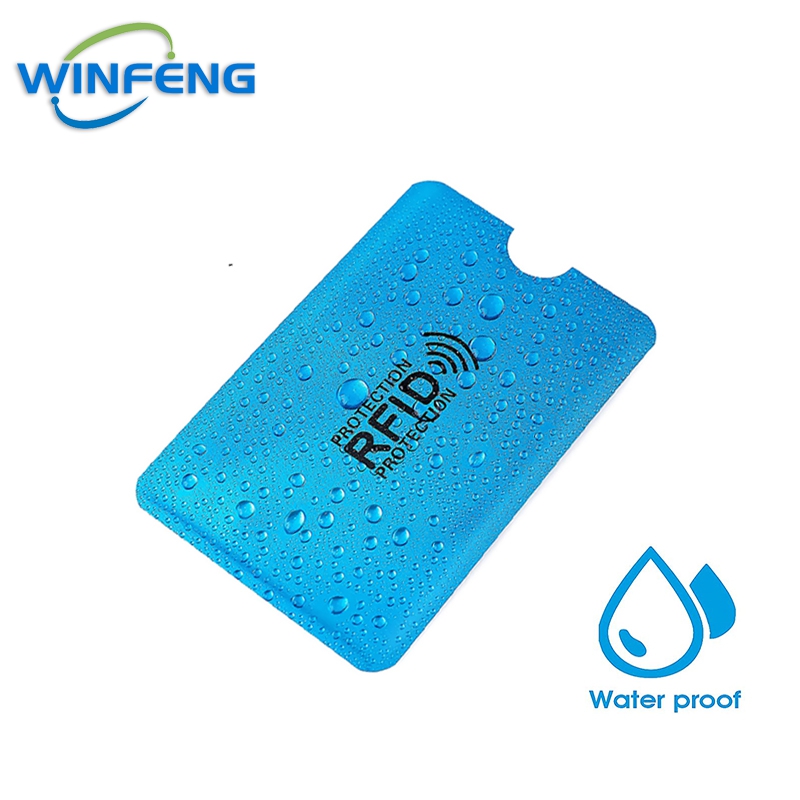 5Stck Aluminium Folie Anti RFID Karte Halfter NFC Blockierung Leser sperren Ich würde Bank Karte Halfter fallen Schutz Metall Kreditkarte fallen