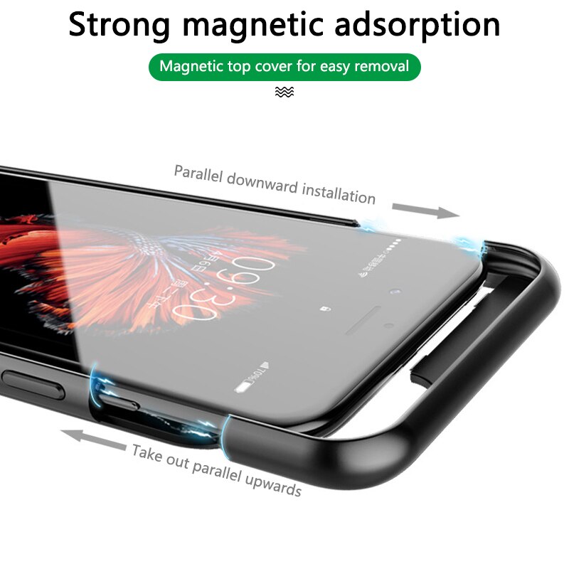 Funda de batería de 4000mAh para iPhone SE2 , carcasa de carga de batería portátil, ultrafina