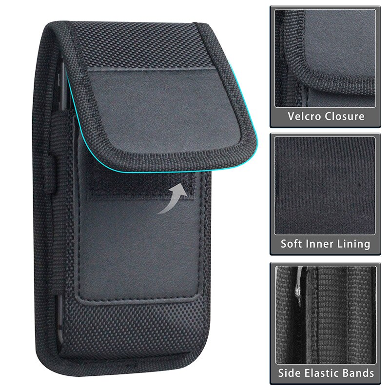 Phone Bag Pouch For OPPO A9 Reno Ace 2 Reno 3 4 Pro A52 A72 A92 A92S Find X2 Case Belt Clip Holster Oxford cloth Card Cover