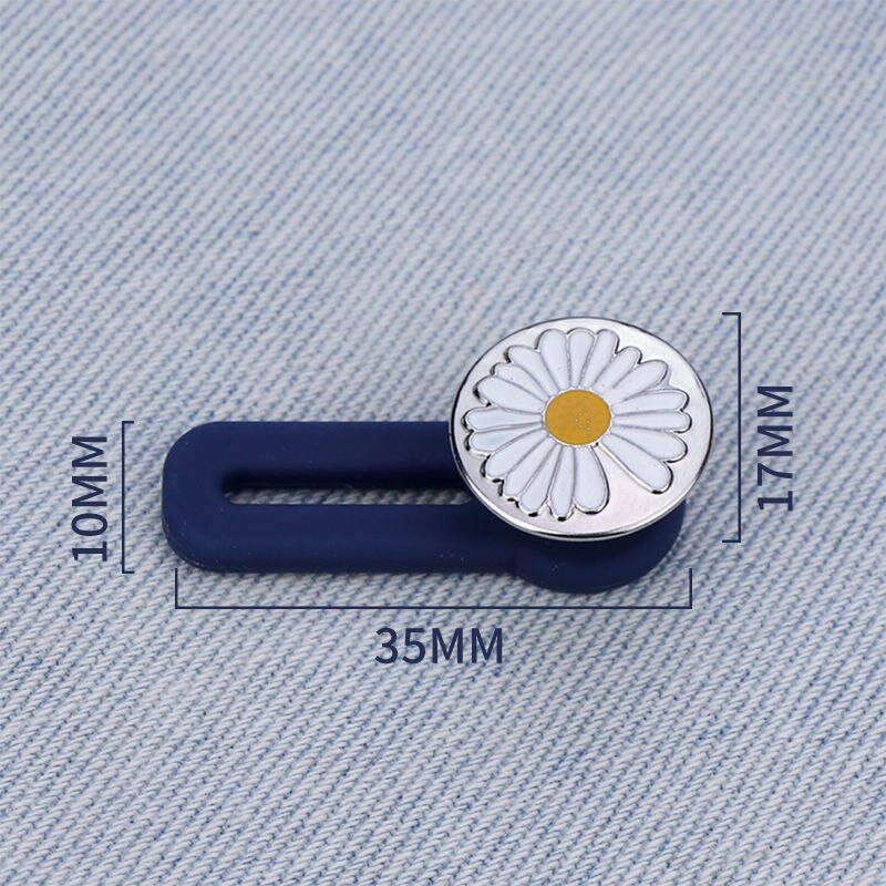 Extenseur de boutons en métal pour pantalons, 10 pièces, outils de couture gratuits, réglables, rétractables, réutilisables