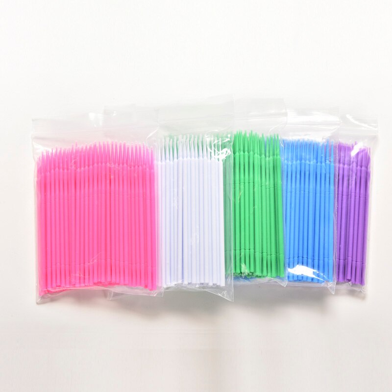 100pcs Cosmetic Disposable Microbrushing One-time Brushes Liquid Lipstick Lipgloss Brush Wands Applicator Lip Brushes