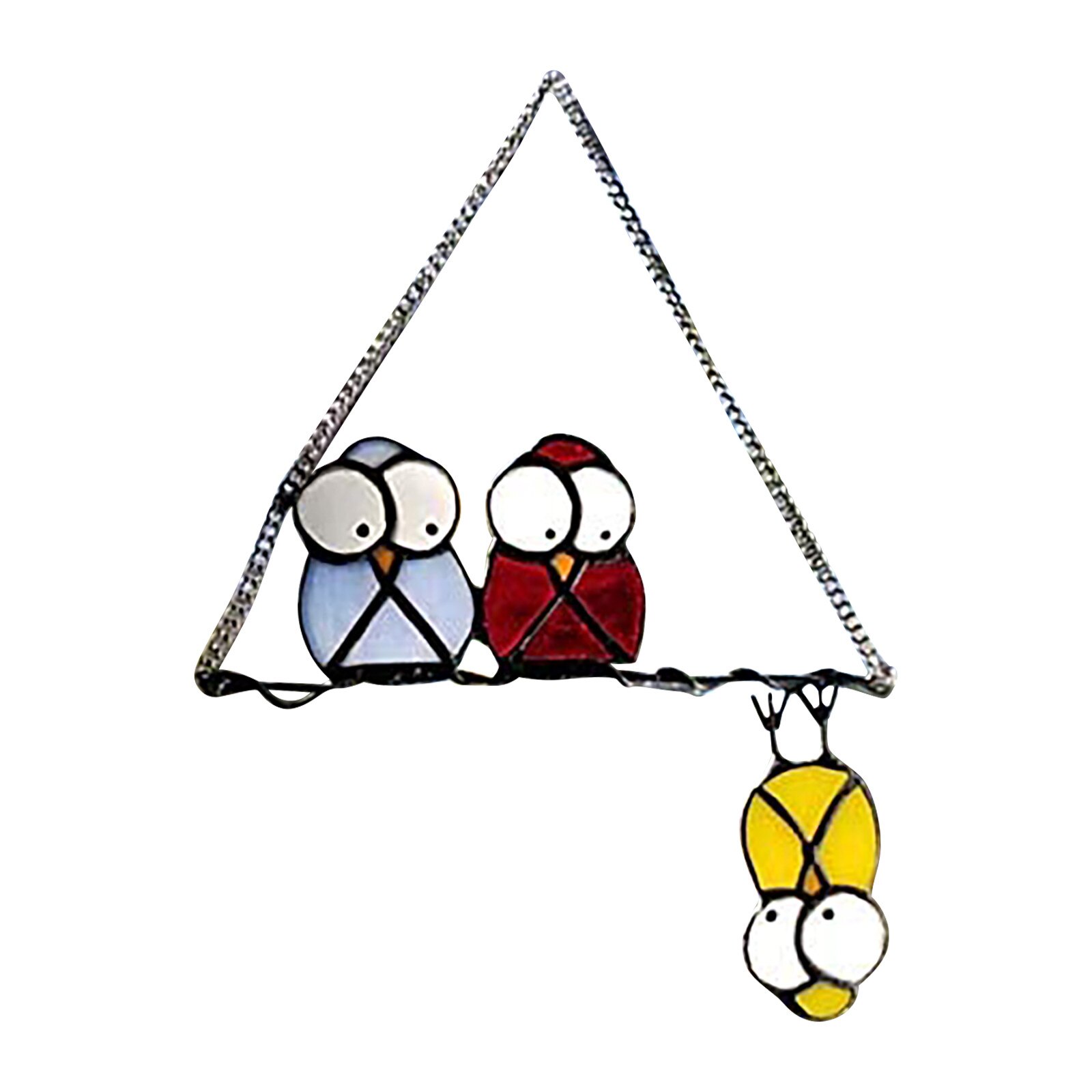 Bird Species Stained Pendant Window Hanging Suncatcher Acrylic Birds Hanging Decoration Crafts Stained Glass Window Panels#40