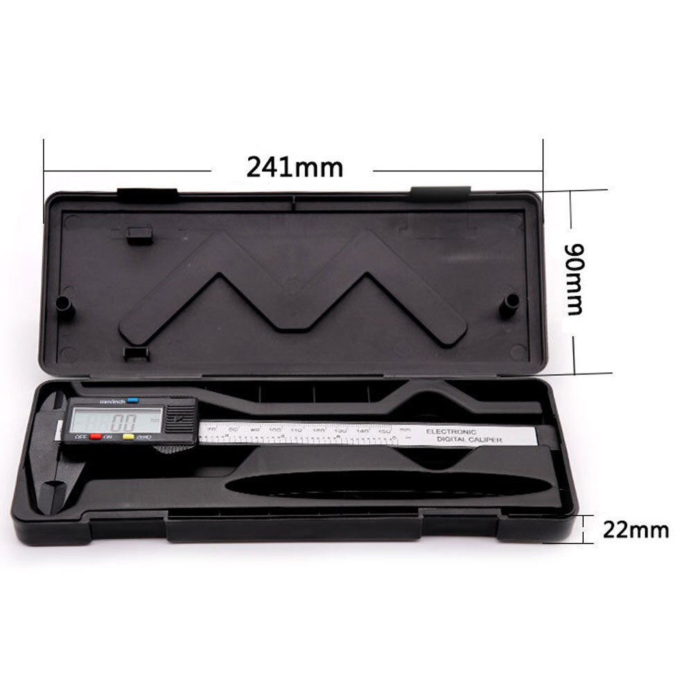 Portable Dial Caliper Box Multi Function Storage Box Electronic Digital Vernier Caliper Tool Case Digital Caliper Box 0-150mm