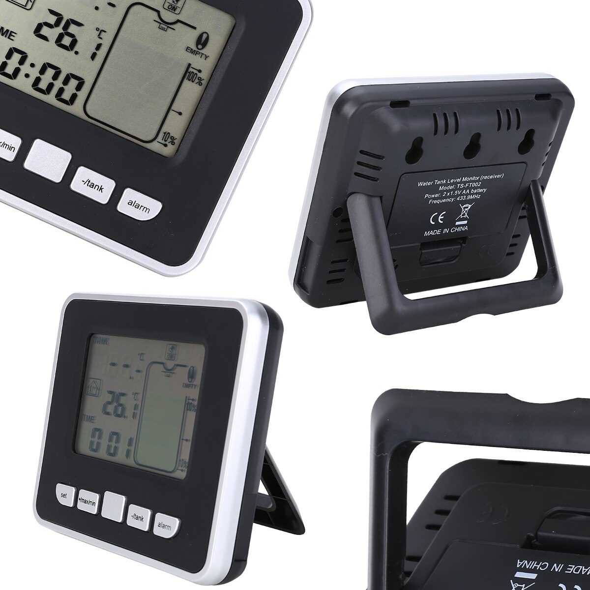 1Stck ABS Kunststoff Ultraschall Wasser Panzer eben Meter Mit Temperatur Anzeige Niedrigen Batterie Anzeige Sauerei Werkzeuge