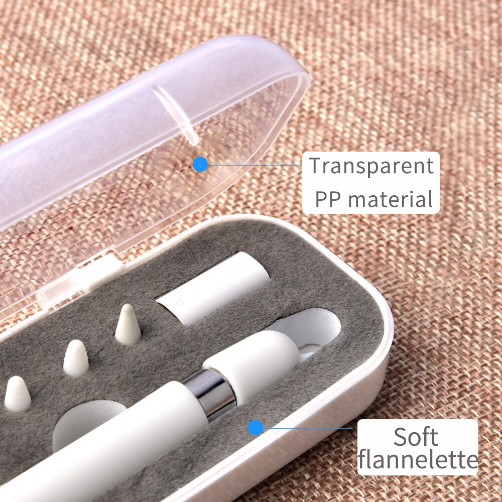 CASPTM a prueba de golpes Portable Clear Travel carry Case Holder para Ipad Pencil caja protectora para Apple Pencil 1 2 accesorios