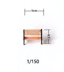 HO N O Skala ABS Kunststoff Modell Stuhl Park Sitz Für Garten/Bahn/Eisenbahn/Zug Layout/spielzeug DIY: 150scale