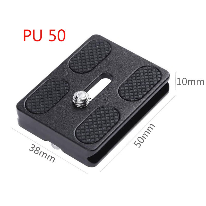 PU series Aluminum Alloy Tripod Head Quick Release Plate PU40 PU50 PU60 PU70 P100 With 1/4 inch Mounting Screw for SLR camera: PU 50