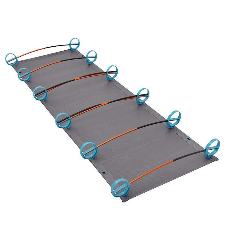 Outdoor Camping Bed Aluminum Alloy Ultra-light Single Person Foldable Sleeping Pad Climbing Rest Bed Portable Folding Bed