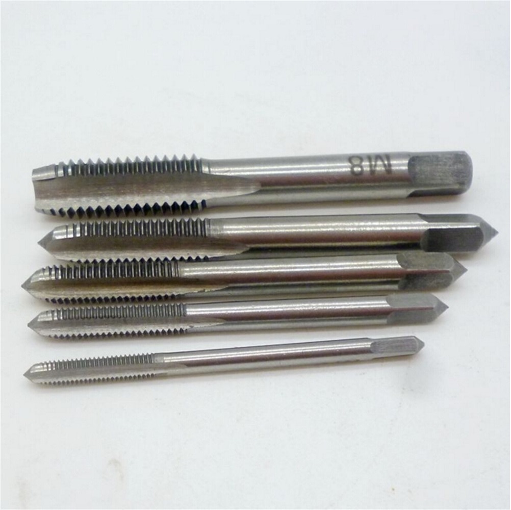 5pcs/Set Good M3/M4/M5/M6/M8 Tap Set Fit Handle DIY Tool Machine Hand Screw Thread Taps Reamer