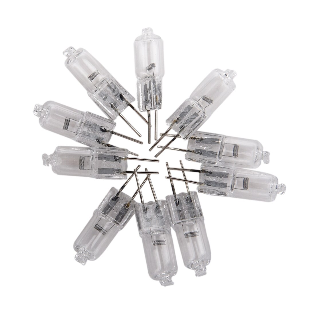10 pcs, G4 halogeen lamp 12 V 35 W pin lamp warm wit