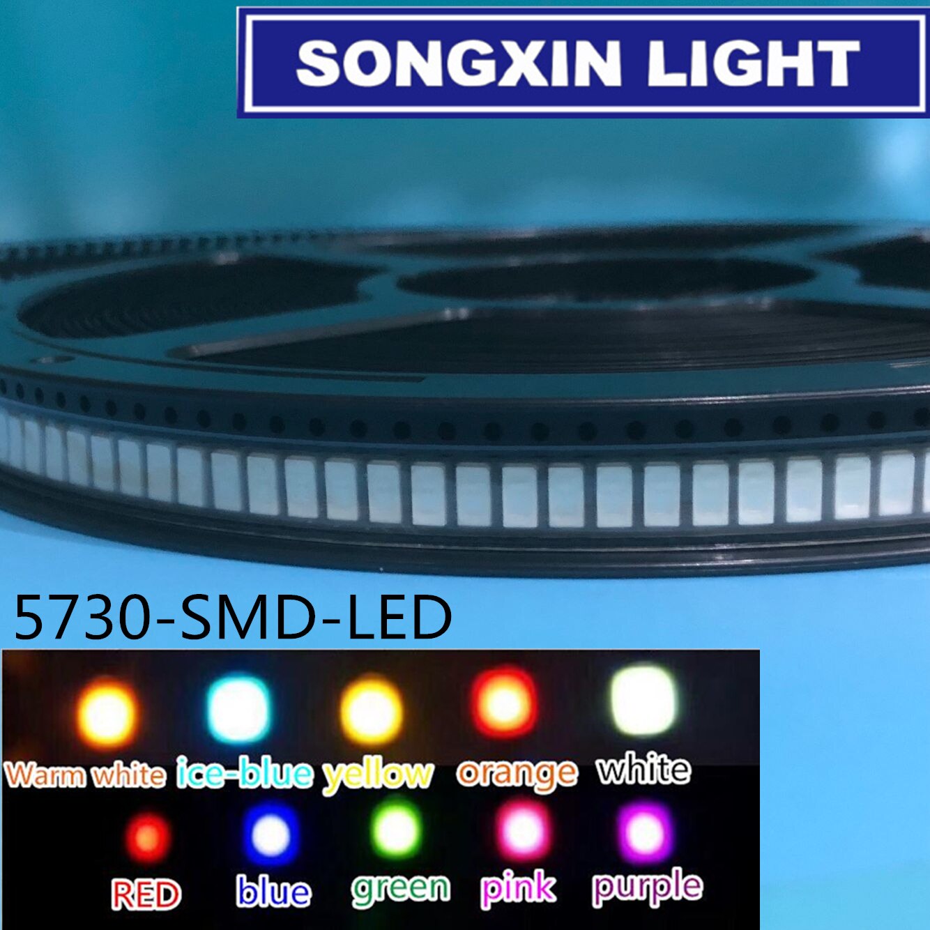 200 pièces SMD 5630 led 5730 SMD led s lampe led Diodes blanc/blanc /rouge/vert/bleu/jaune/bleu glace/uv-violet/rose/Orange