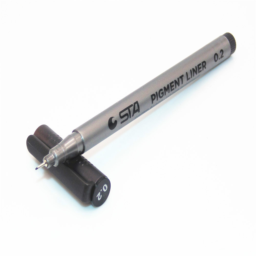 Waterproof STA Art Sketch comics Art Marker Pen Pigment Liner Water Based For Drawing Handwriting School Stationery: 02