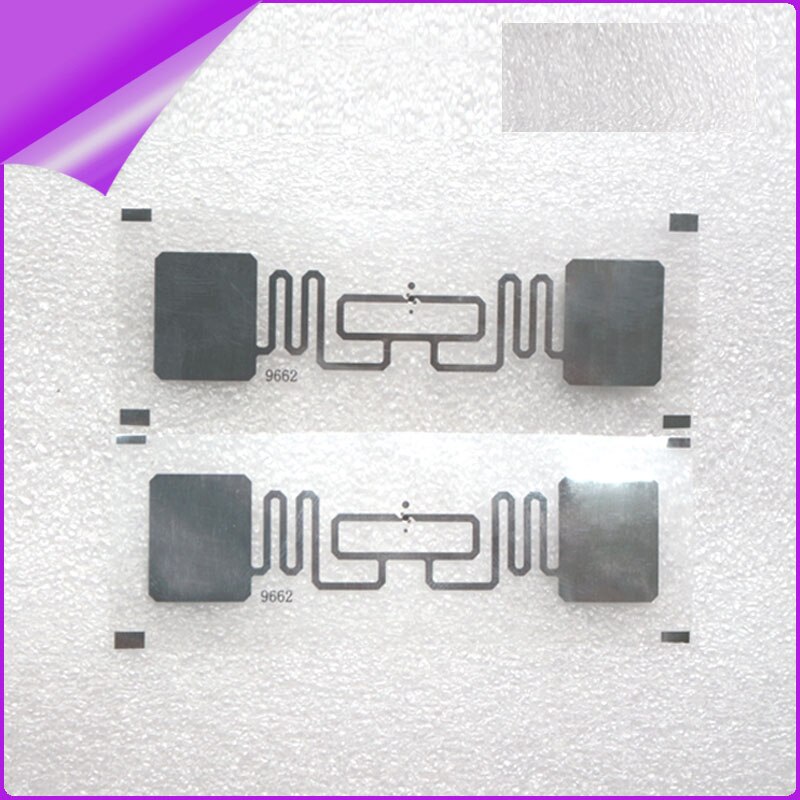 50pcs EPC Max 5m UHF rfid windshield passive wet inlay tag Alien 9662 ISO 18000-6C,EPC Class1 Gen2 860~960MHz