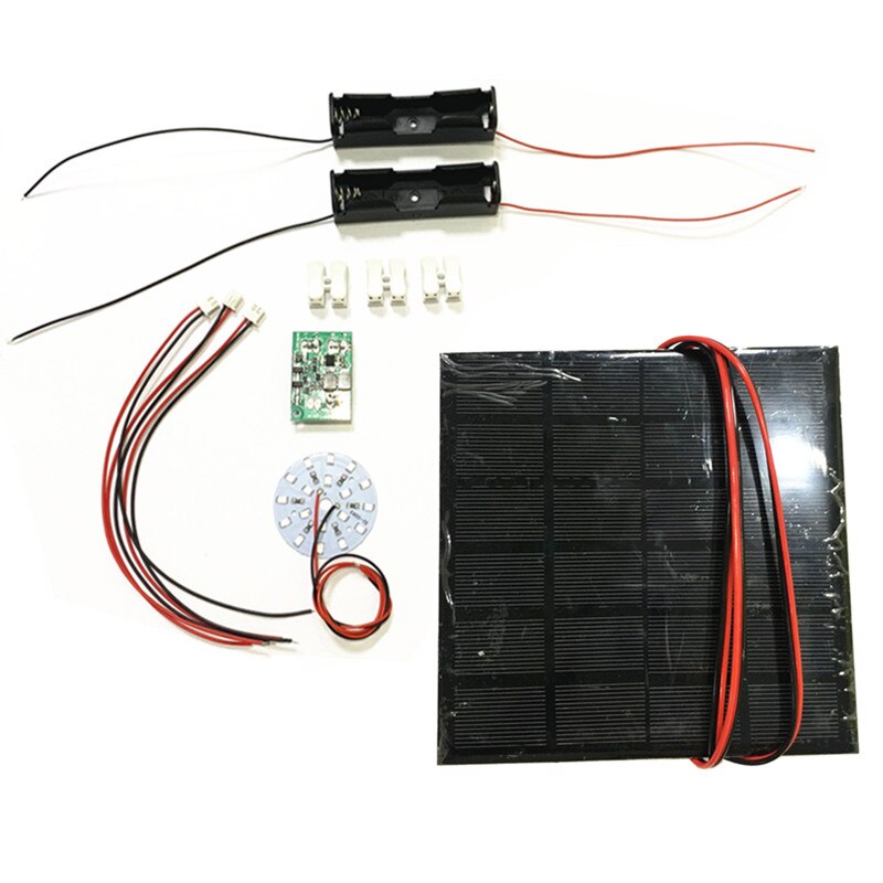 DIY KIT 6V 3W Solar Panel with 0.6A Solar lamp Light controller 3.7V 6V 600ma with 3.7V 5W LED