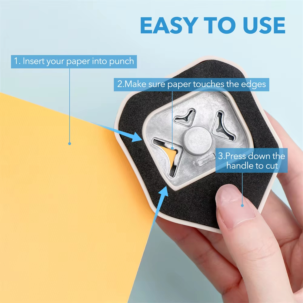 3 in 1Paper Cutter Corner Embosser Cutter for DIY Photo Card Business Card Handmade Project Home School Items Mini Paper Cutters