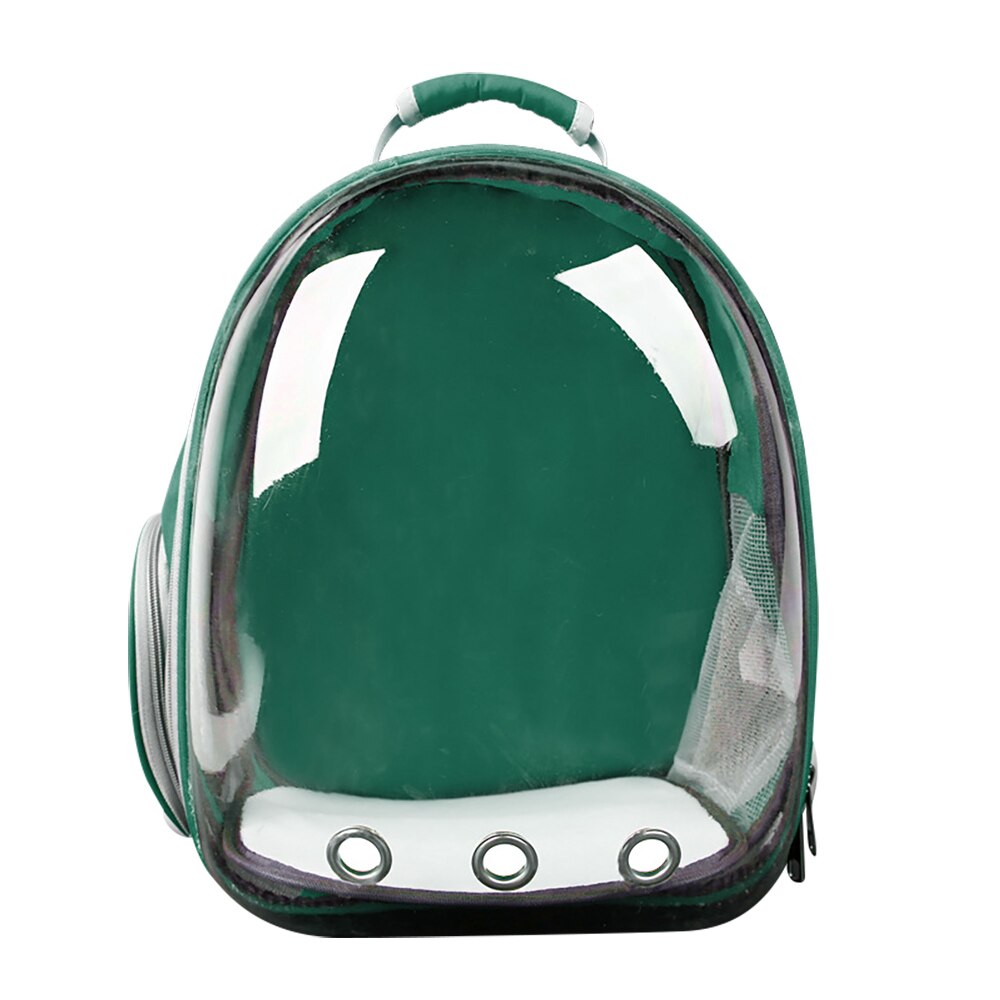 Kat Draagtas Ademende Transparante Puppy Kat Rugzak Katten Doos Kooi Kleine Hond Pet Travel Carrier Handtas Ruimte Capsule: green