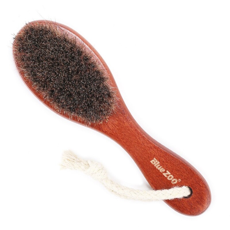 100% Natural Horse Hair brush Hairdressing Hair Comb Beard Comb Swine Mane Airbag Wucalyptus Oil Wood W1