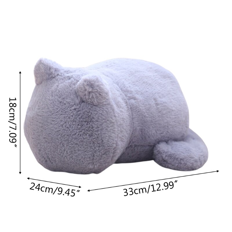 Comfortable Plush Pillow Toy Cartoon Animal Shape Plush Pillow Without Back View