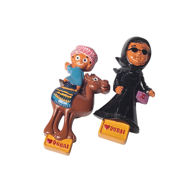 Dubai Regal Refrigerator Magnet 3D Character Fridge Magnet Magnet Resin Magnetic Fridge Magnet Tourist Souvenir