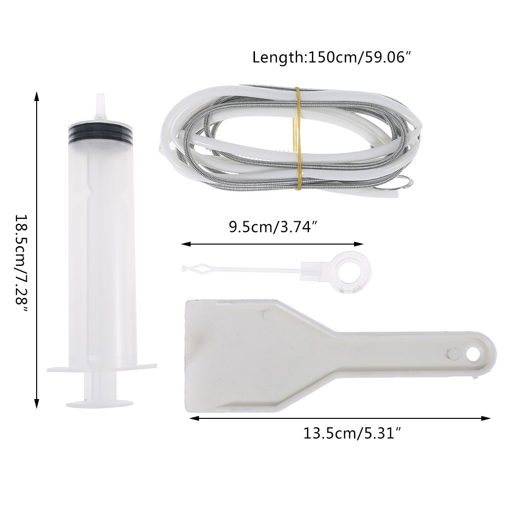 5Pcs Refrigerator Drain Hole Clog Remover Refrigerator Cleaning Tool Reusable Fridge Dredging Kit Household Dredge Hose