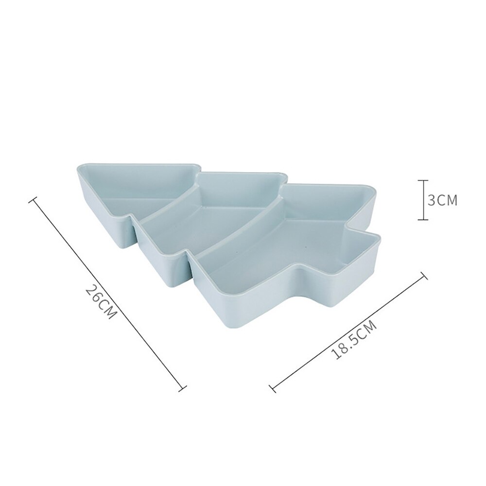 Juletreform perfekt for snacks godteri nøtter frø tørr frukt plater plastfat bolle frokostbrett kjøkkenforsyning