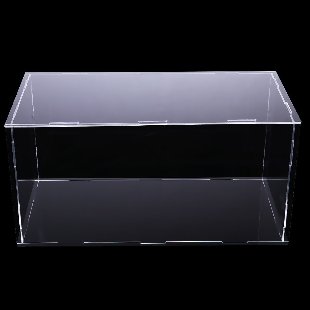 20 * 10 * 10cm Acrylic Display Case , Black Gloss Base , Dustproof ,