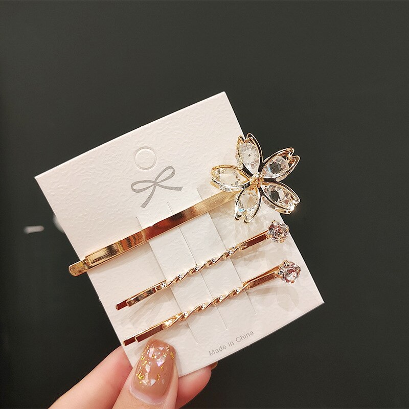 2/3/4 Pcs/Set Korea Eenvoudige Metalen Haarspelden Voor Vrouwen Hollow Star Hartvorm Haarspeldjes Goud Kleur hairgrip Haaraccessoires