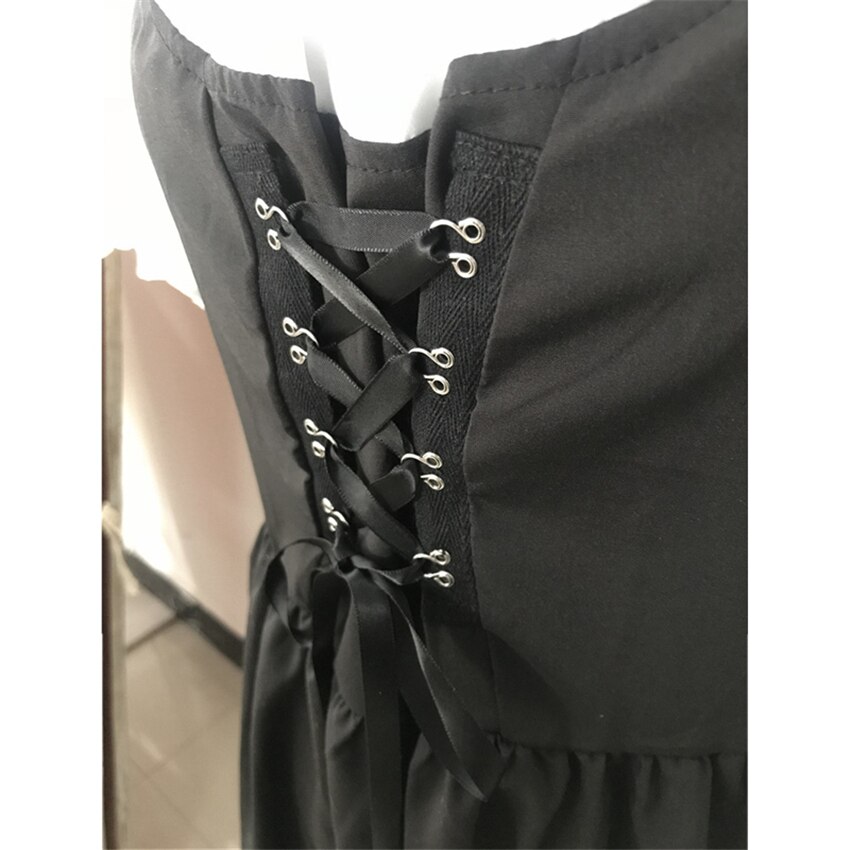 Middelalderlig kjole halloween kostumer til kvinder slim-fit sløjfe renæssance scene voksen cosplay tøj middelalder kjoler s -5xl